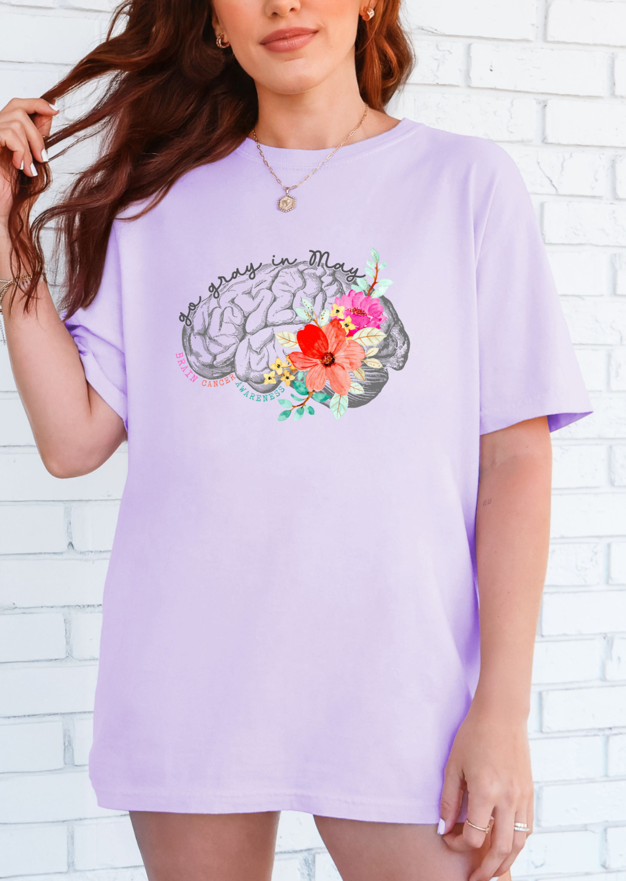 Go Gray Brain Cancer Awareness Tee